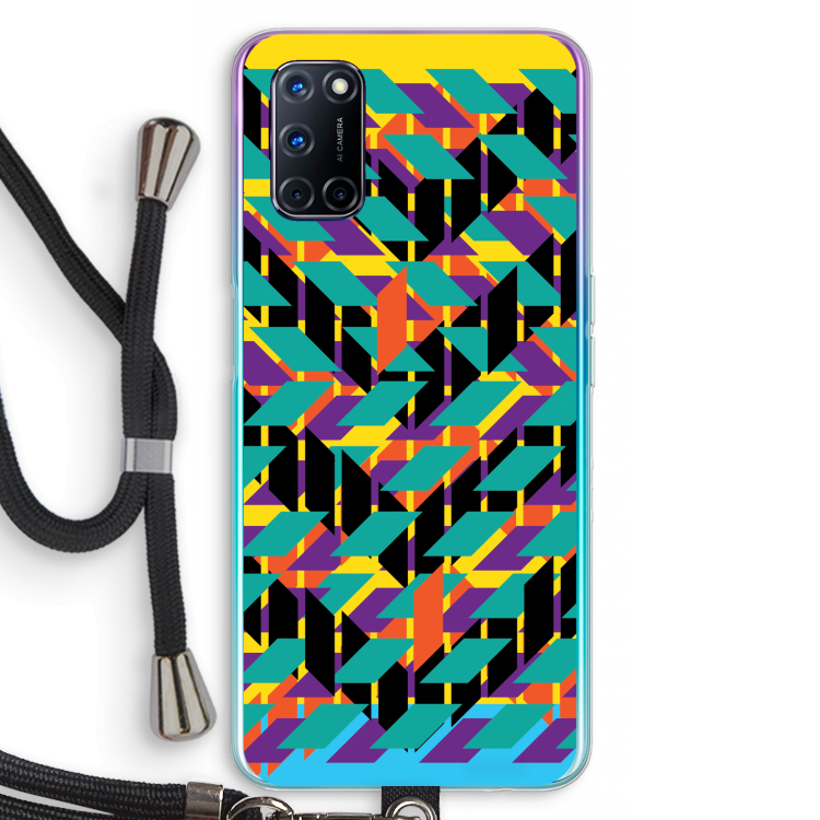 Skew Bee 1: Oppo A72 Transparant Hoesje met koord