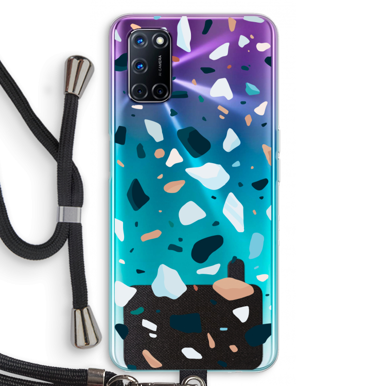 Terrazzo N°13: Oppo A72 Transparant Hoesje met koord