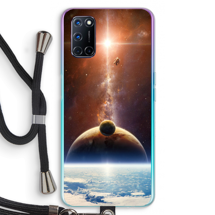 Omicron 2019: Oppo A72 Transparant Hoesje met koord