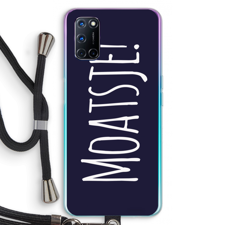 Moatsje!: Oppo A72 Transparant Hoesje met koord