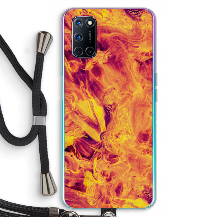 Eternal Fire: Oppo A72 Transparant Hoesje met koord