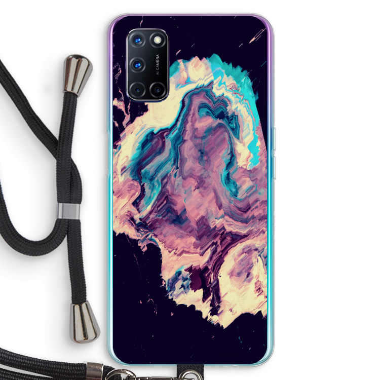 Cosmic Silence: Oppo A72 Transparant Hoesje met koord