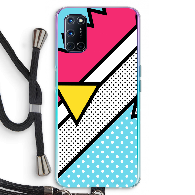 Pop Art #3: Oppo A72 Transparant Hoesje met koord