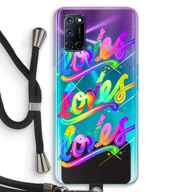 Loves: Oppo A72 Transparant Hoesje met koord
