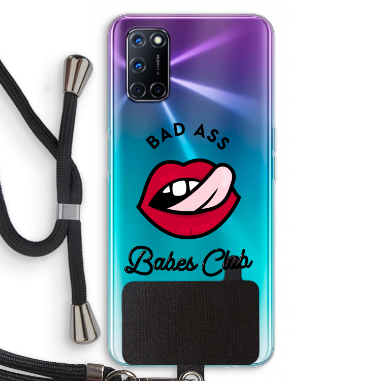 Badass Babes Club: Oppo A72 Transparant Hoesje met koord