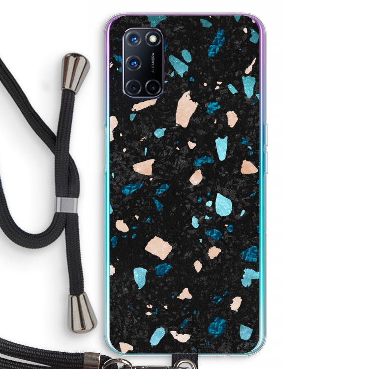 Terrazzo N°11: Oppo A72 Transparant Hoesje met koord