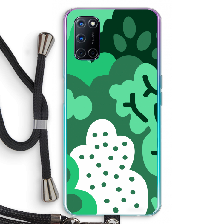Bushes: Oppo A72 Transparant Hoesje met koord
