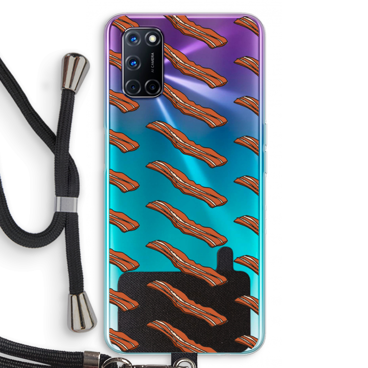 Bacon to my eggs #2: Oppo A72 Transparant Hoesje met koord