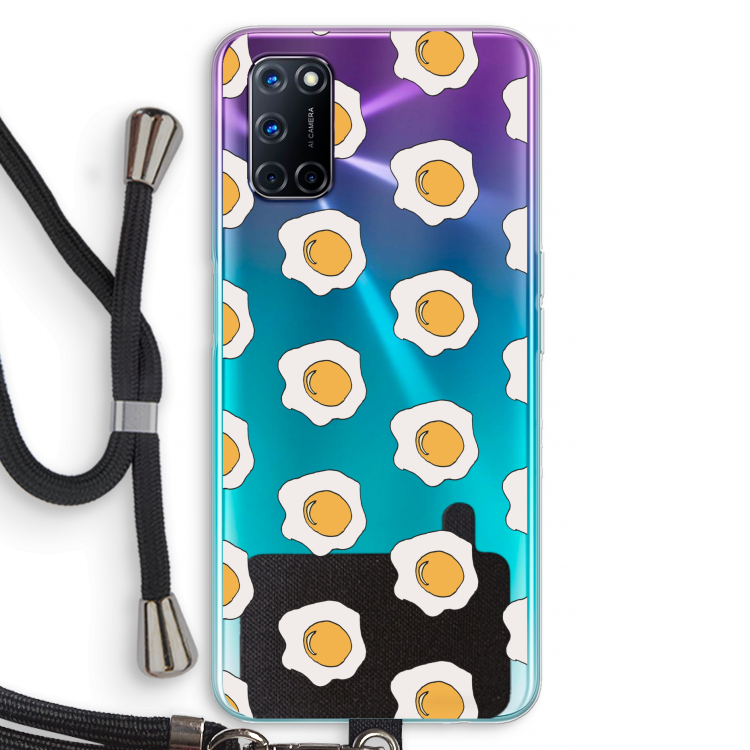 Bacon to my eggs #1: Oppo A72 Transparant Hoesje met koord