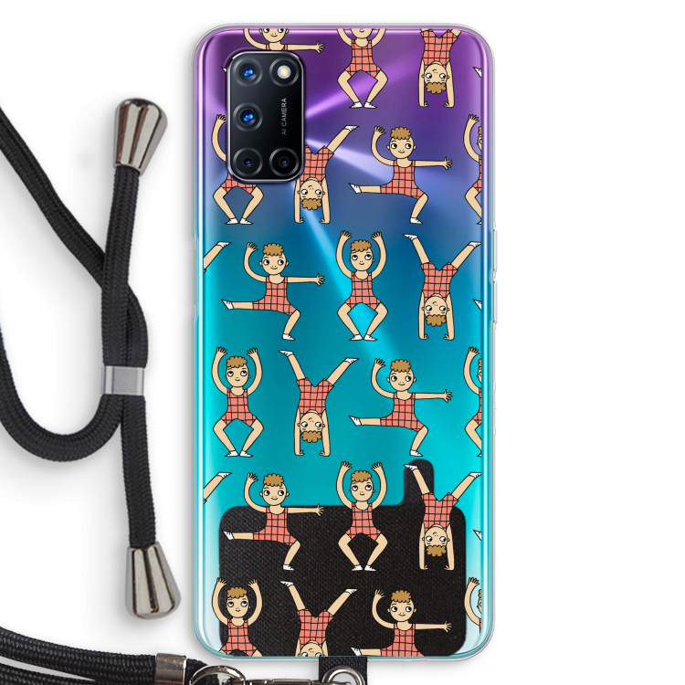 Gymboys: Oppo A72 Transparant Hoesje met koord
