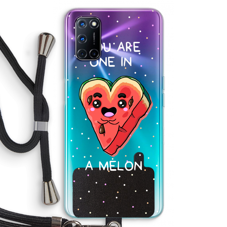 One In A Melon: Oppo A72 Transparant Hoesje met koord