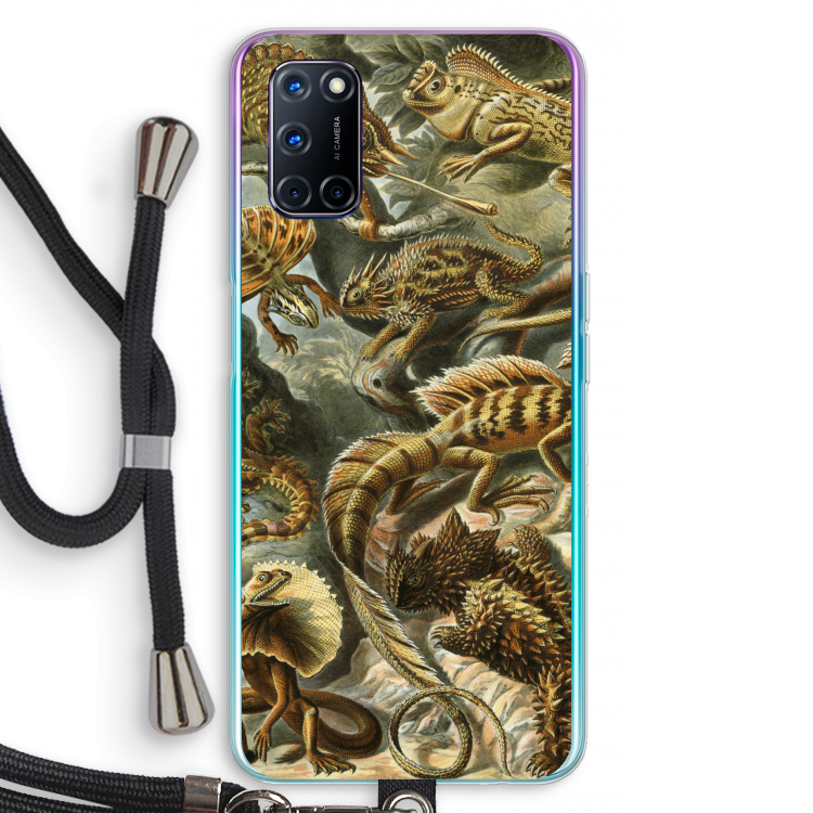 Haeckel Lacertilia: Oppo A72 Transparant Hoesje met koord
