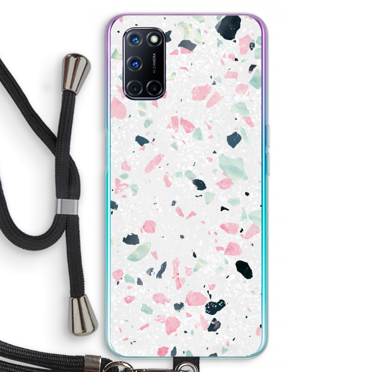 Terrazzo N°3: Oppo A72 Transparant Hoesje met koord