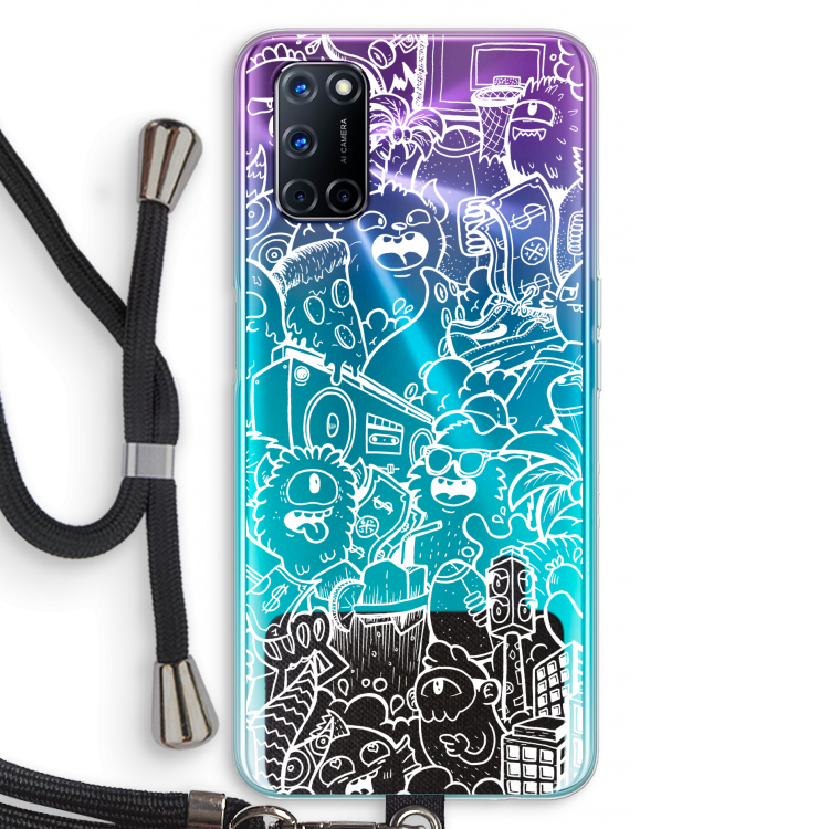 Vexx City #2: Oppo A72 Transparant Hoesje met koord