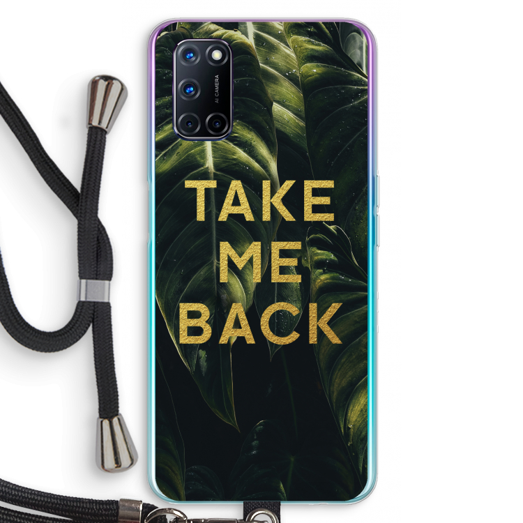 Take me back: Oppo A72 Transparant Hoesje met koord