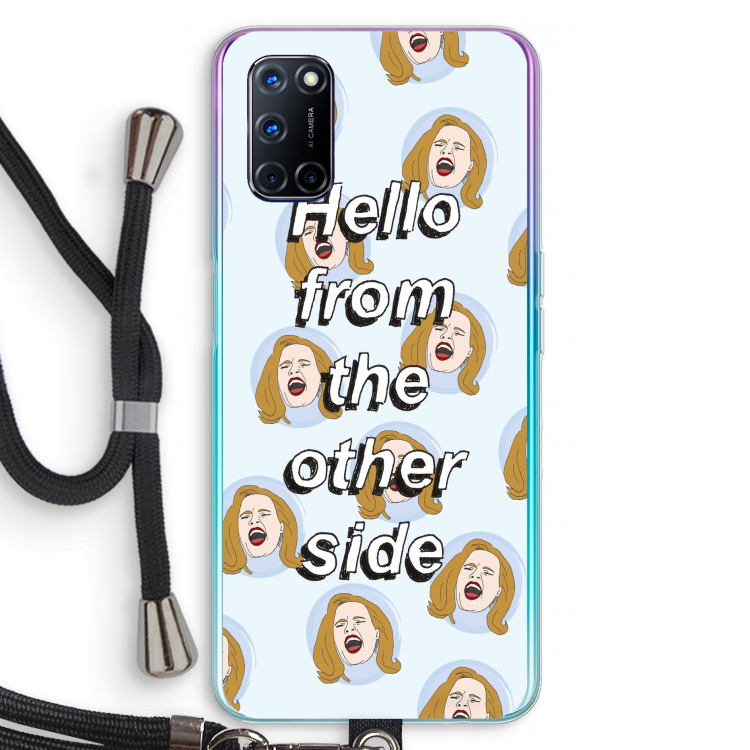Hello: Oppo A72 Transparant Hoesje met koord