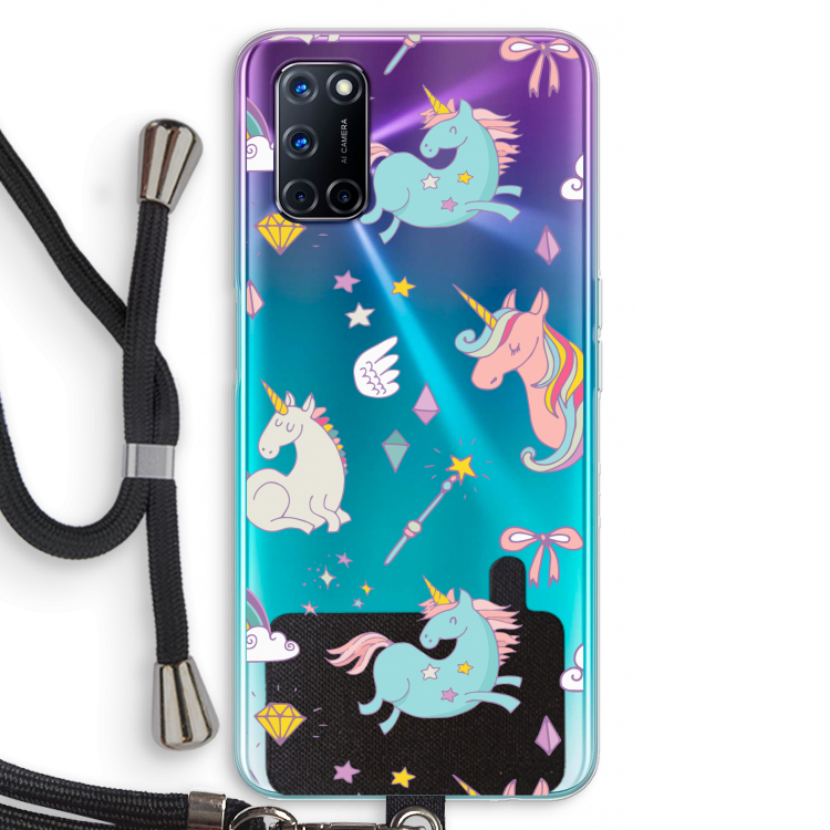 Fantasiewereld: Oppo A72 Transparant Hoesje met koord