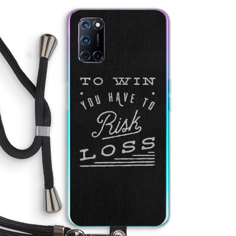 Risk loss: Oppo A72 Transparant Hoesje met koord