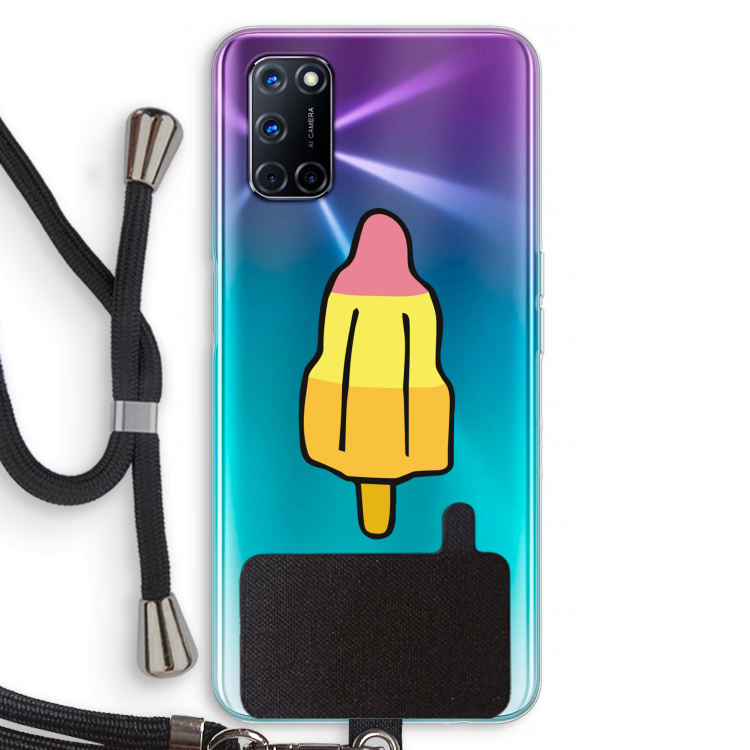 Raketijsje: Oppo A72 Transparant Hoesje met koord
