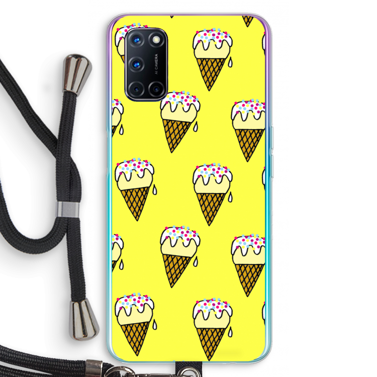 Isjes: Oppo A72 Transparant Hoesje met koord