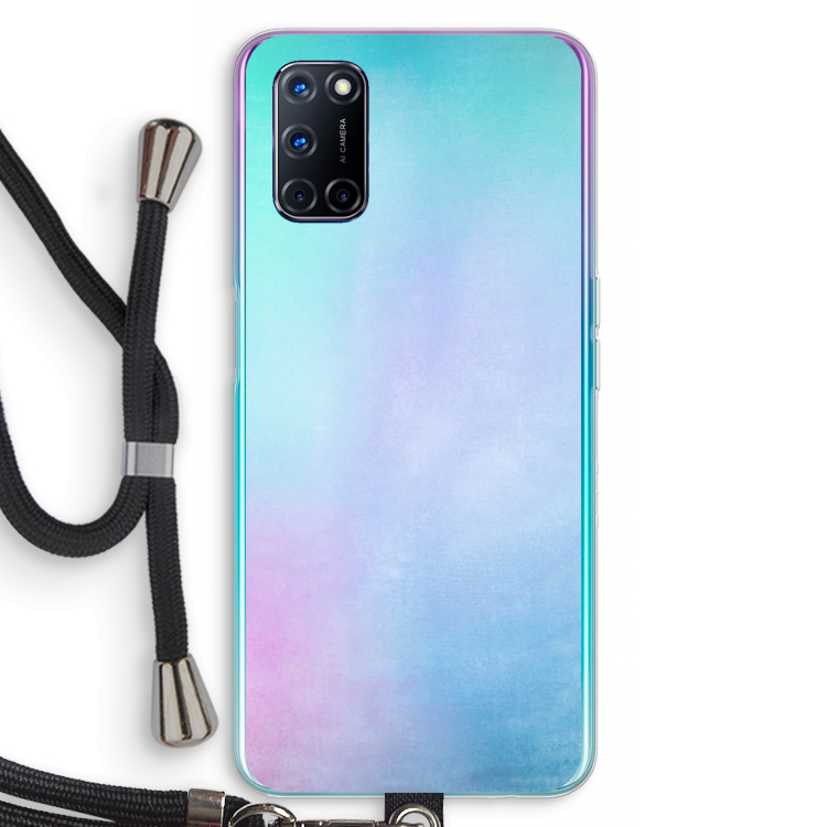 mist pastel: Oppo A72 Transparant Hoesje met koord