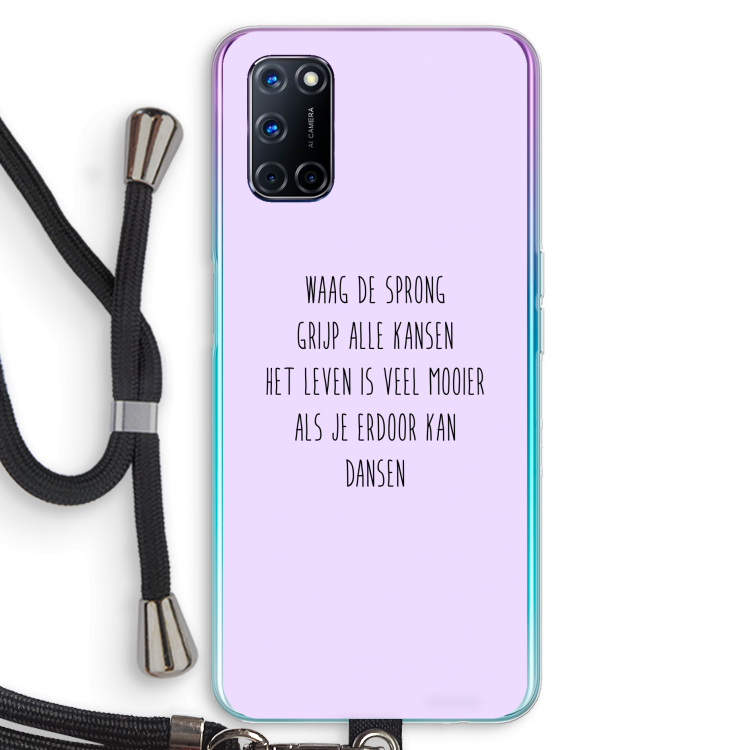 Sprong: Oppo A72 Transparant Hoesje met koord