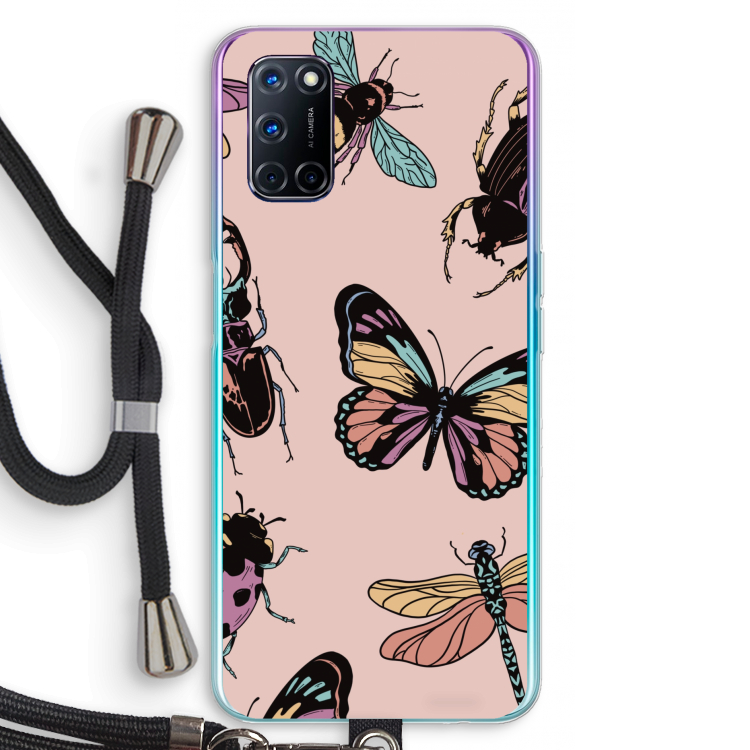 Tiny Bugs: Oppo A72 Transparant Hoesje met koord