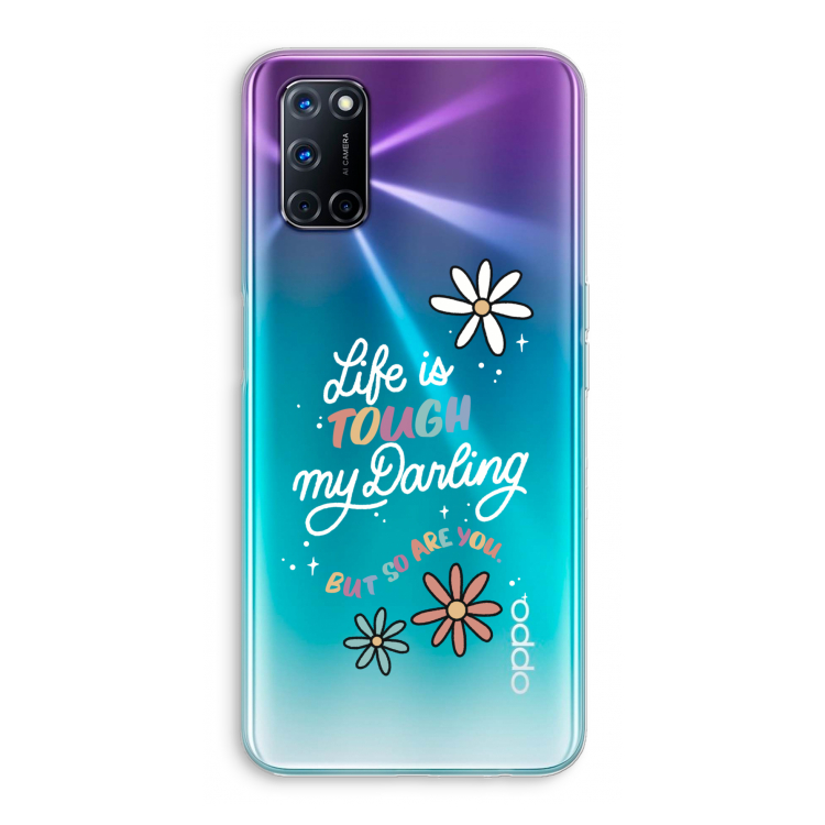 Tough Life: Oppo A72 Transparant Hoesje