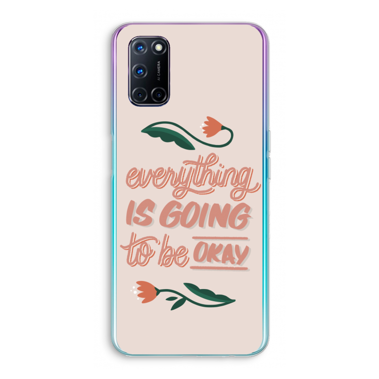 Optimistic flower girl: Oppo A92 Transparant Hoesje