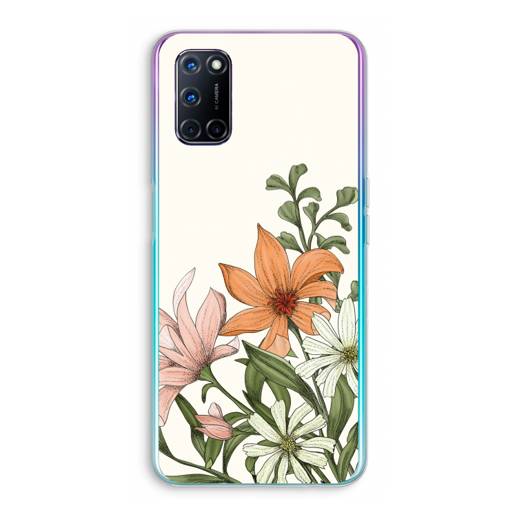 Floral bouquet: Oppo A92 Transparant Hoesje