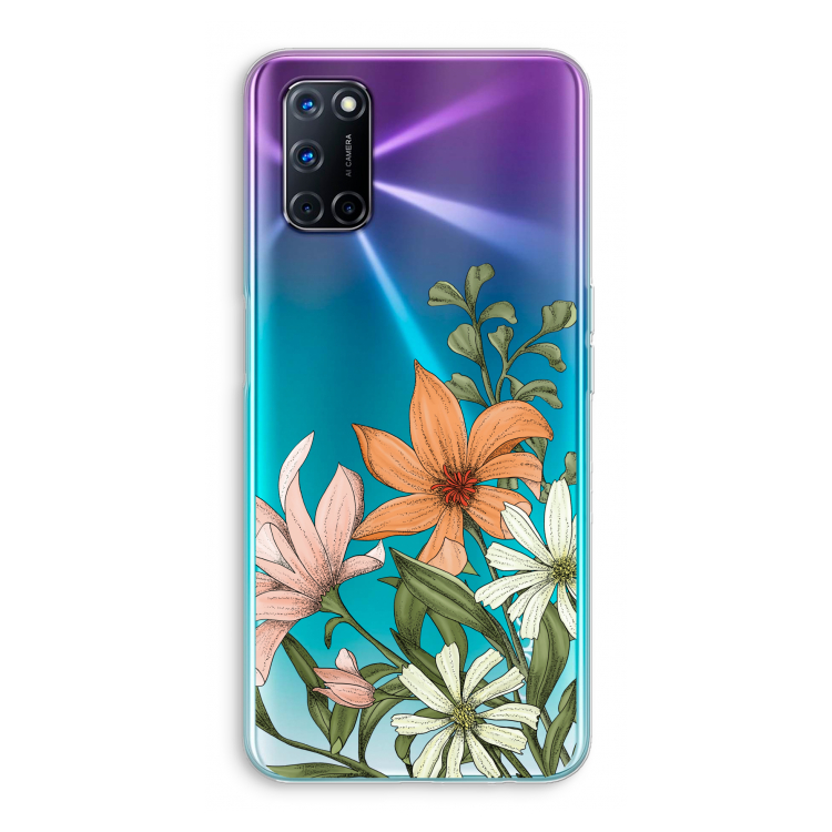 Floral bouquet: Oppo A92 Transparant Hoesje