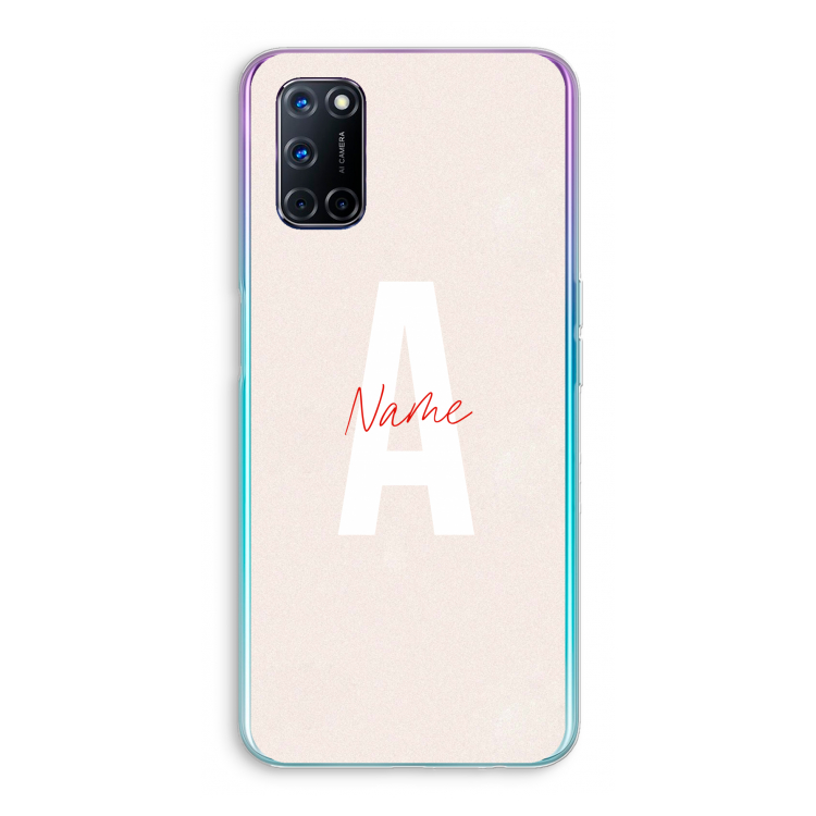 Strawberry Milkshake: Oppo A92 Transparant Hoesje