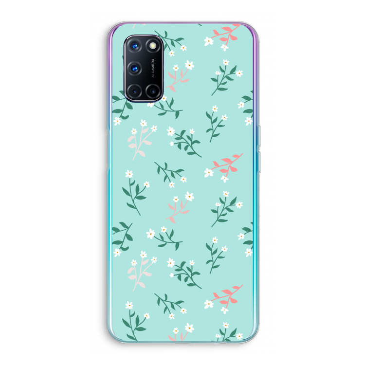 Small white flowers: Oppo A92 Transparant Hoesje