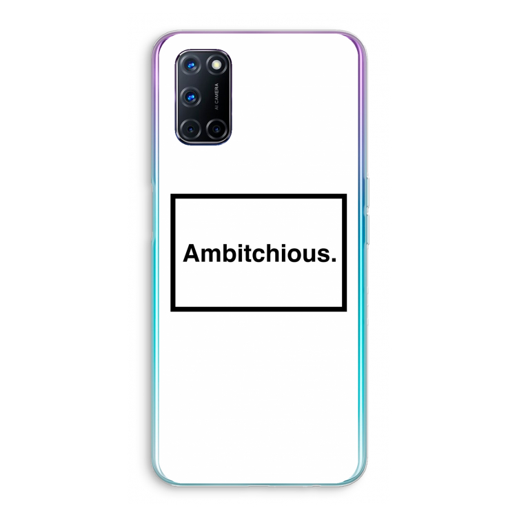 Ambitchious: Oppo A92 Transparant Hoesje