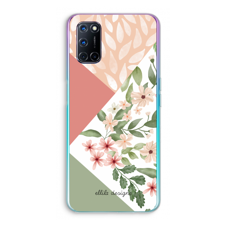 Sweet heaven geometrics: Oppo A92 Transparant Hoesje