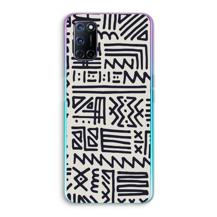 Marrakech print: Oppo A92 Transparant Hoesje