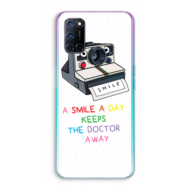 Smile: Oppo A92 Transparant Hoesje