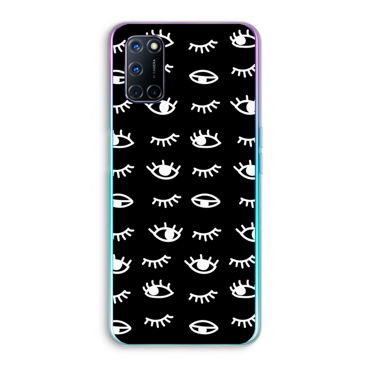 Eye pattern #3: Oppo A92 Transparant Hoesje