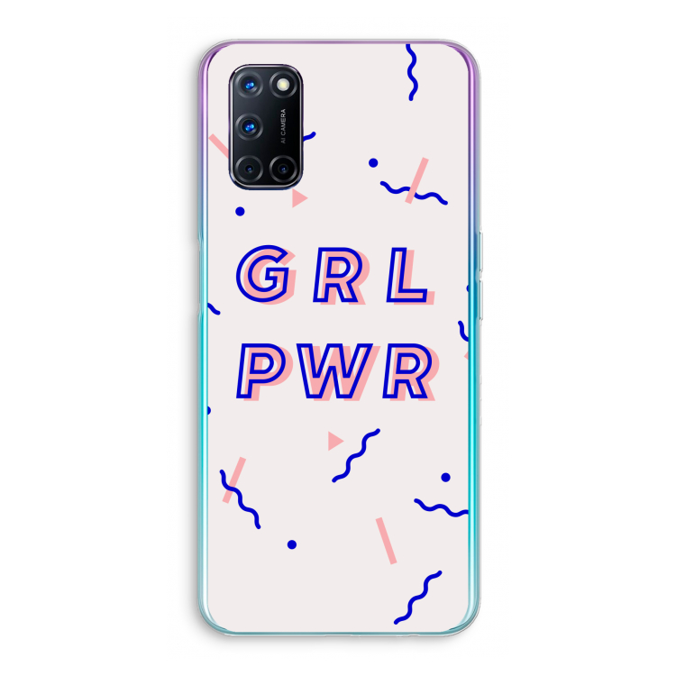 GRL PWR: Oppo A92 Transparant Hoesje