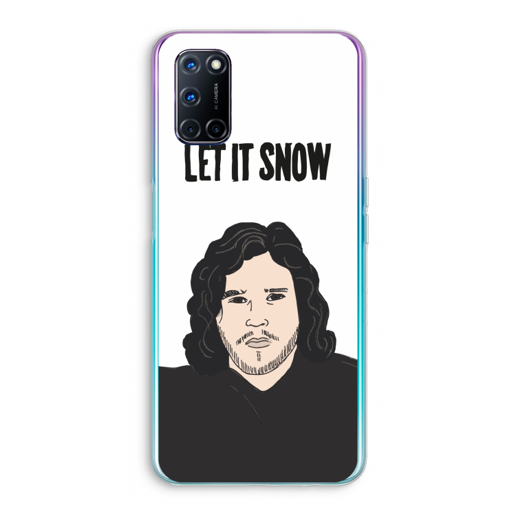 Let It Snow: Oppo A92 Transparant Hoesje