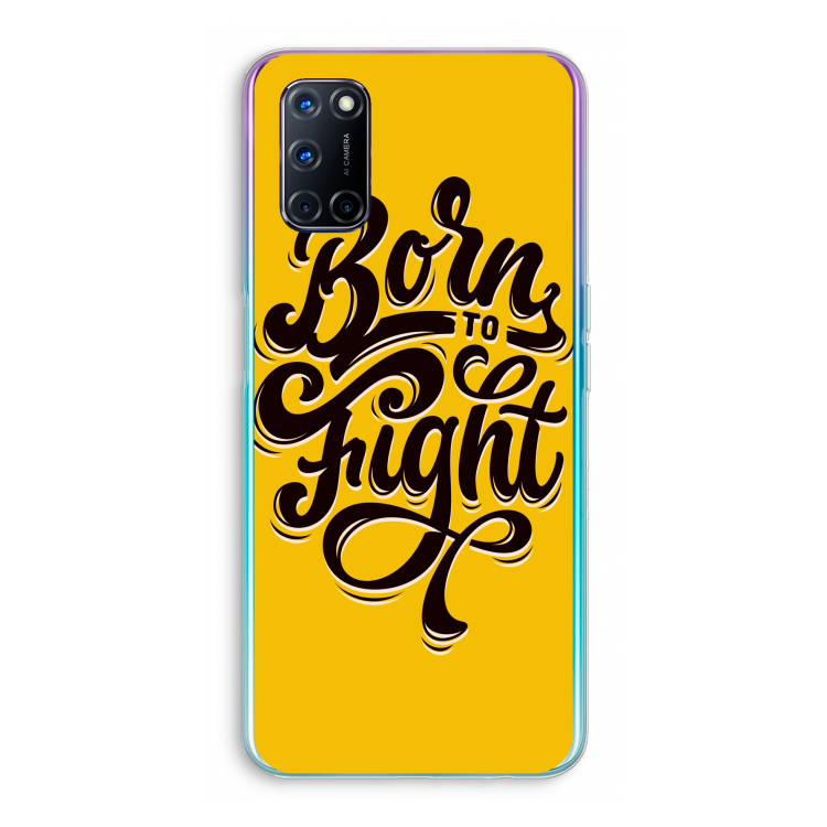 Born to Fight: Oppo A92 Transparant Hoesje