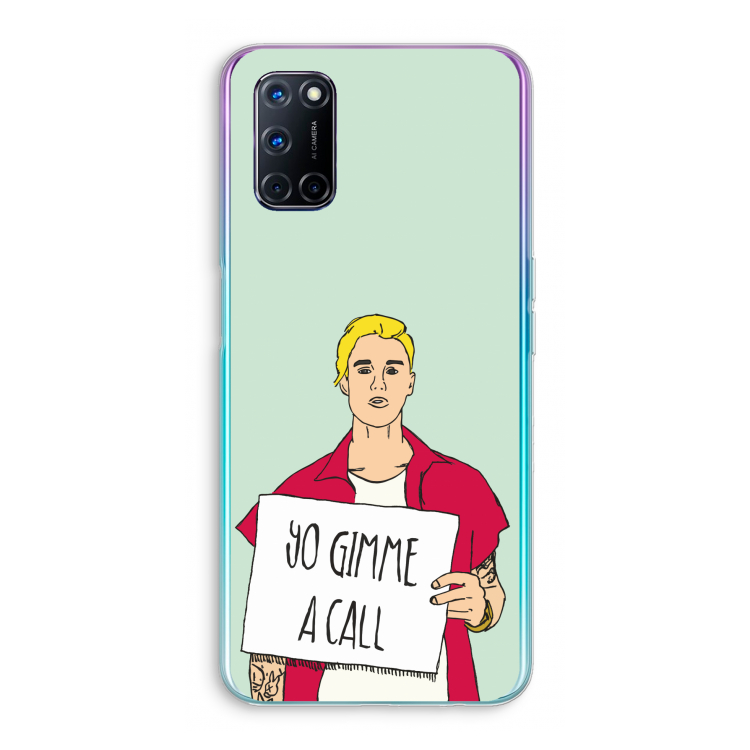 Gimme a call: Oppo A92 Transparant Hoesje