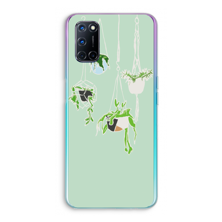 Hang In There: Oppo A92 Transparant Hoesje