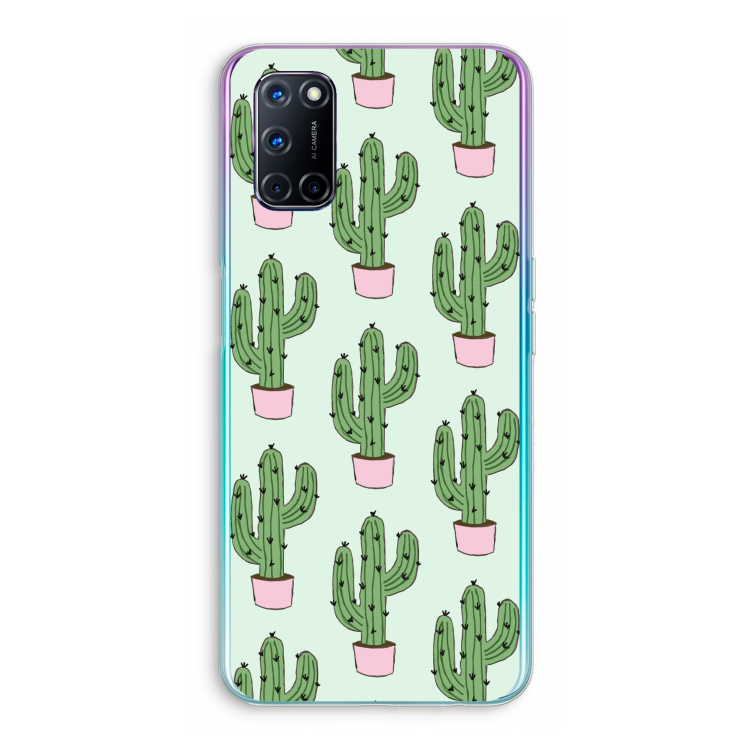 Cactus Lover: Oppo A92 Transparant Hoesje