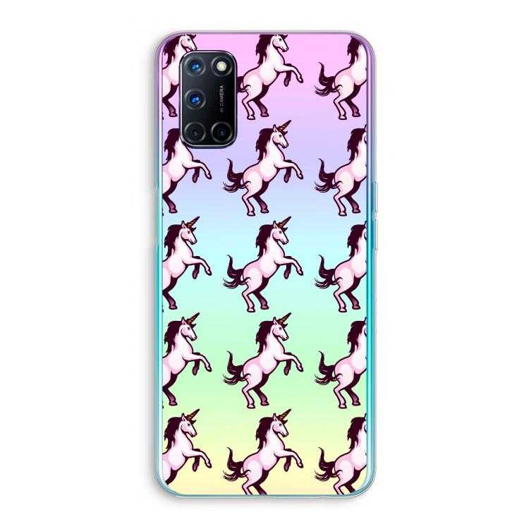Musketon Unicorn: Oppo A92 Transparant Hoesje