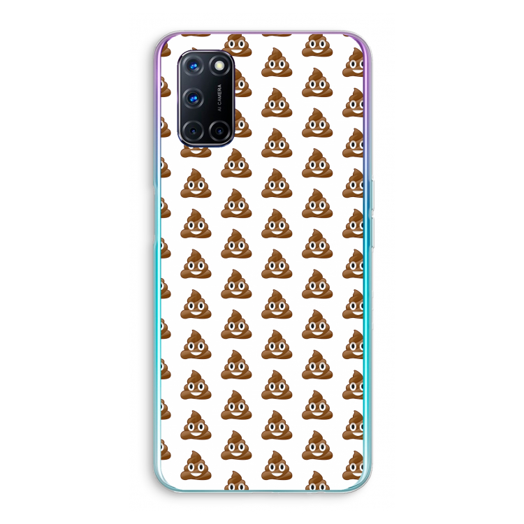Poop emoji: Oppo A92 Transparant Hoesje