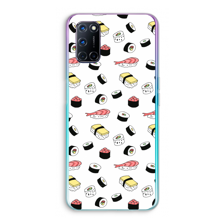 Sushi time: Oppo A92 Transparant Hoesje