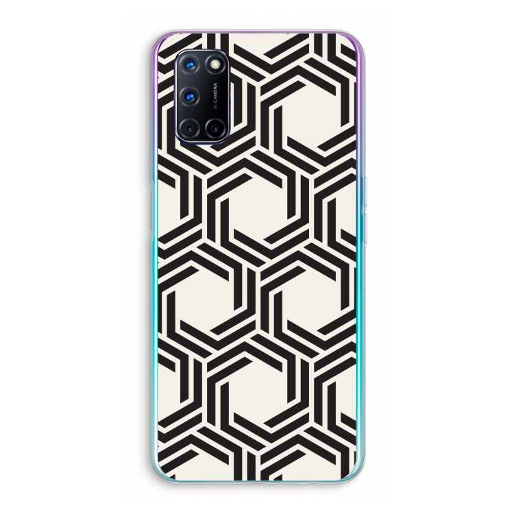 Geometrisch patroon: Oppo A92 Transparant Hoesje