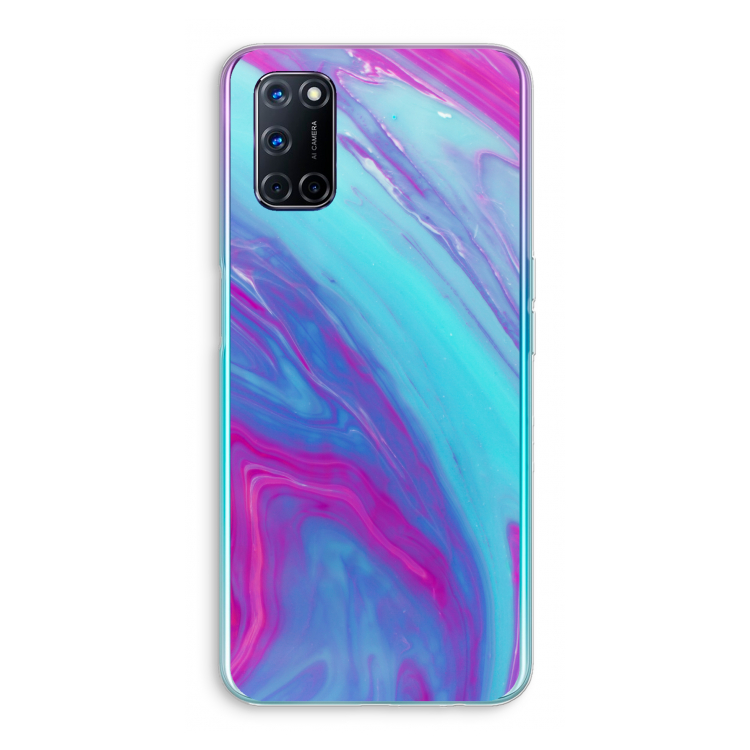 Zweverige regenboog: Oppo A92 Transparant Hoesje