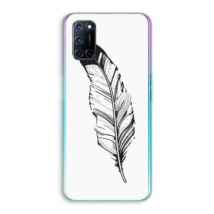 Pluim: Oppo A92 Transparant Hoesje